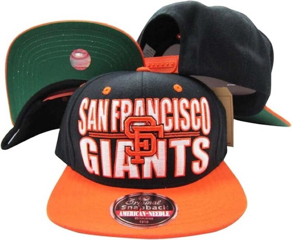 NWT Vintage American Needle San Francisco Giants MLB Block Snapback Cap / Hat